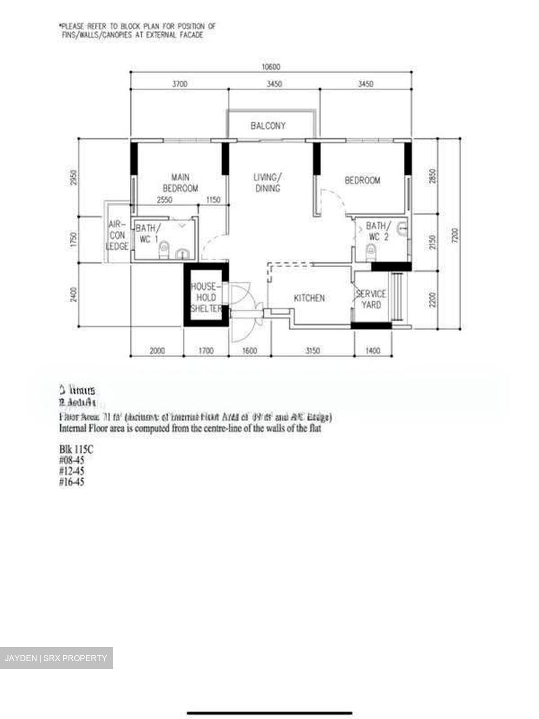 Blk 101A Alkaff Courtview (Toa Payoh), HDB 3 Rooms #610139081